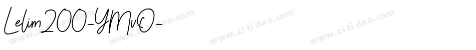 Lelim200-YMvO字体转换