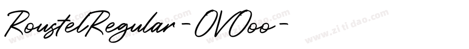 RoustelRegular-OVOoo字体转换