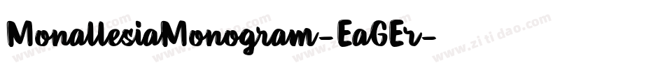 MonallesiaMonogram-EaGEr字体转换