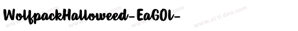 WolfpackHalloweed-EaGOl字体转换