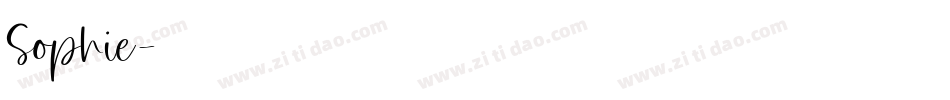 Sophie字体转换