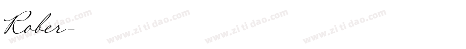 Rober字体转换