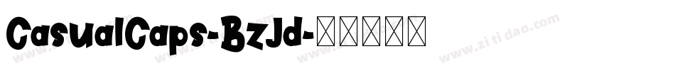CasualCaps-BzJd字体转换
