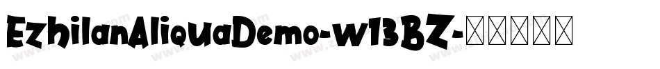 EzhilanAliquaDemo-w13BZ字体转换