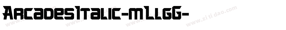 ArcadesItalic-mLlgG字体转换