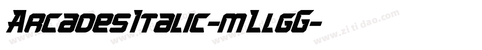 ArcadesItalic-mLlgG字体转换