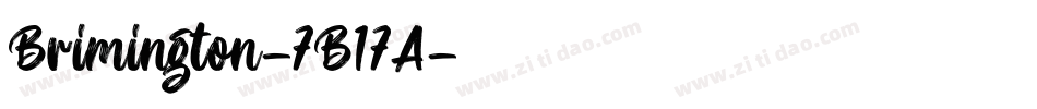 Brimington-7B17A字体转换