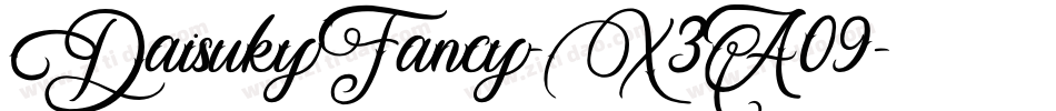DaisukyFancy-X3A09字体转换