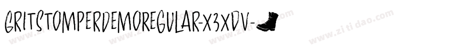GritstomperDemoRegular-x3xdV字体转换