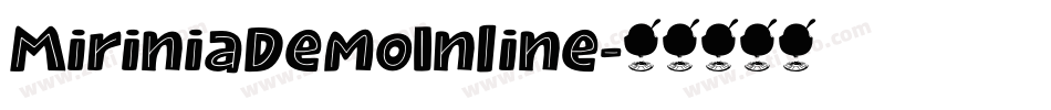 MiriniaDemoInline字体转换