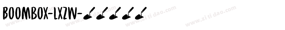 Boombox-lxZw字体转换