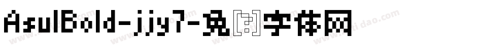 AsulBold-jjy7字体转换
