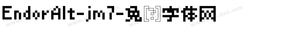 EndorAlt-jm7字体转换