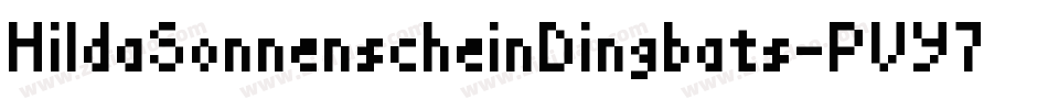 HildaSonnenscheinDingbats-PVY7字体转换
