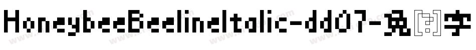 HoneybeeBeelineItalic-ddO7字体转换