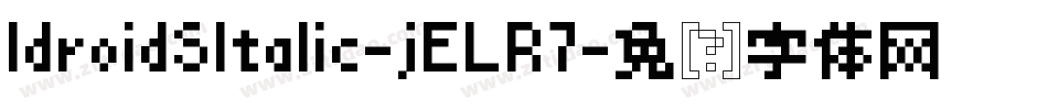 IdroidSItalic-jELR7字体转换