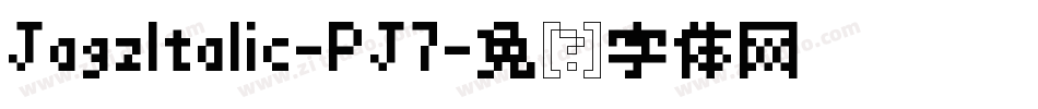 JagzItalic-PJ7字体转换