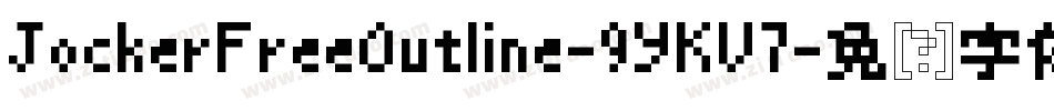JockerFreeOutline-9YKV7字体转换