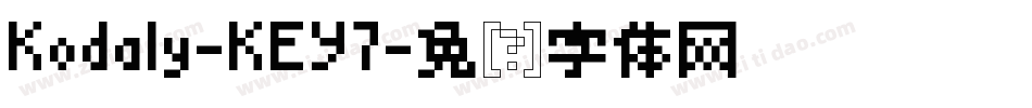 Kodaly-KEY7字体转换