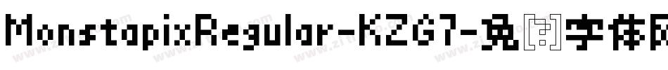MonstapixRegular-KZG7字体转换