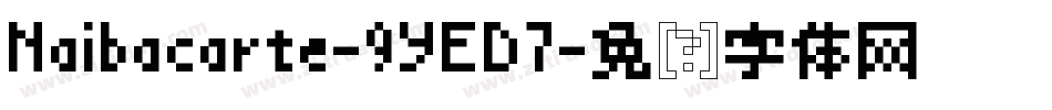 Naibacarte-9YED7字体转换