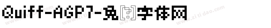 Quiff-AGP7字体转换