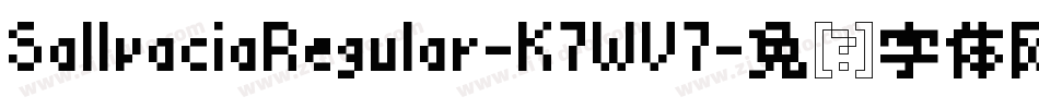 SallvaciaRegular-K7WV7字体转换