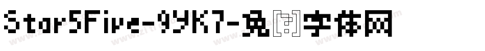 Star5Five-9YK7字体转换