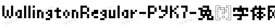 WallingtonRegular-PYK7字体转换