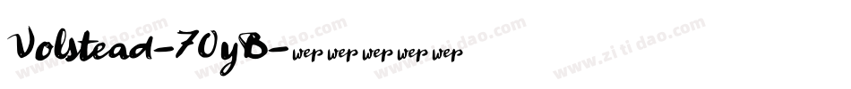 Volstead-70yB字体转换