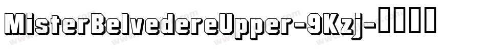 MisterBelvedereUpper-9Kzj字体转换