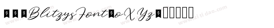 101BlitzysFont-oXYz字体转换