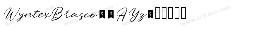 WyntexBrasco-5AYz字体转换
