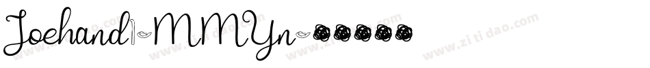 Joehand1-MMYn字体转换