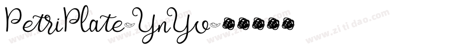 PetriPlate-YnYv字体转换