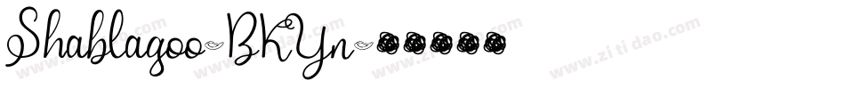 Shablagoo-BKYn字体转换