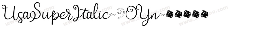 UsaSuperItalic-9OYn字体转换