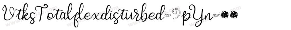 VtksTotalflexdisturbed-9pYn字体转换