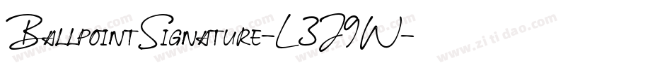 BallpointSignature-L3J9W字体转换