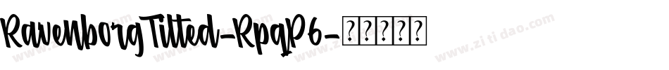 RavenborgTilted-RpqP6字体转换
