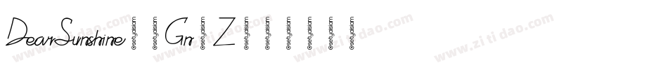 DearSunshine-1Gn2Z字体转换