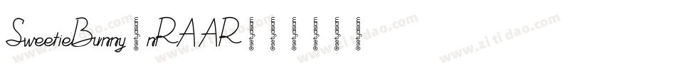 SweetieBunny-nRAAR字体转换