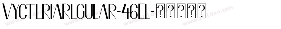 VycteriaRegular-46El字体转换