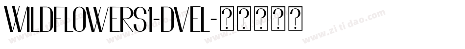 Wildflowers1-dvEl字体转换