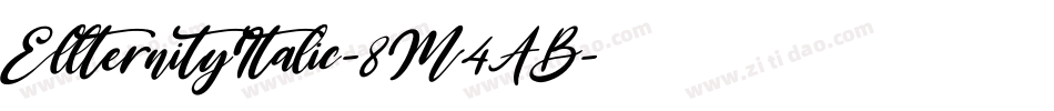 EllternityItalic-8M4AB字体转换