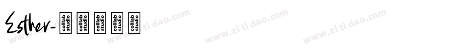 Esther字体转换