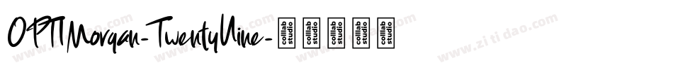 OPTIMorgan-TwentyNine字体转换