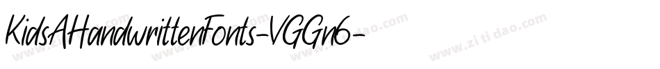 KidsAHandwrittenFonts-VGGn6字体转换