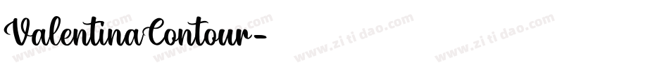 ValentinaContour字体转换