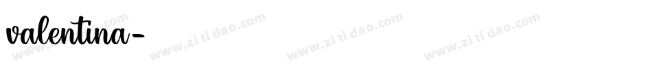 valentina字体转换